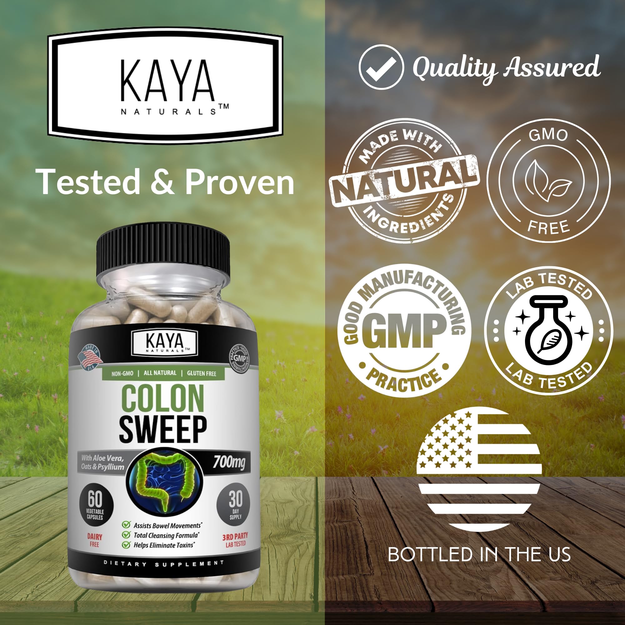 Amazon.com: Kaya Naturals Colon Sweep | Colon Cleanser 30-Day Fast